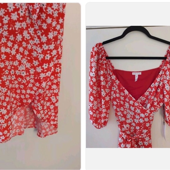 Red Poppy Valencia Floral Dress - Picture 2 of 5